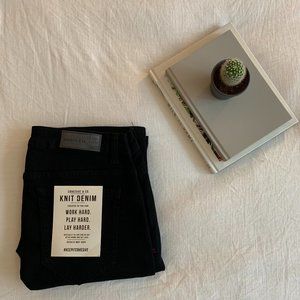 Brand new! Stretchy black denim pants.